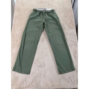 Mollusk Surf Shop Jogger Pants Mens S olive green Drawstring Made in USA EUC